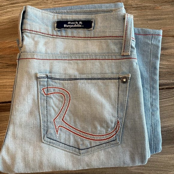 Rock and Republic Womens Bell Bottom Jeans - Picture 1 of 3
